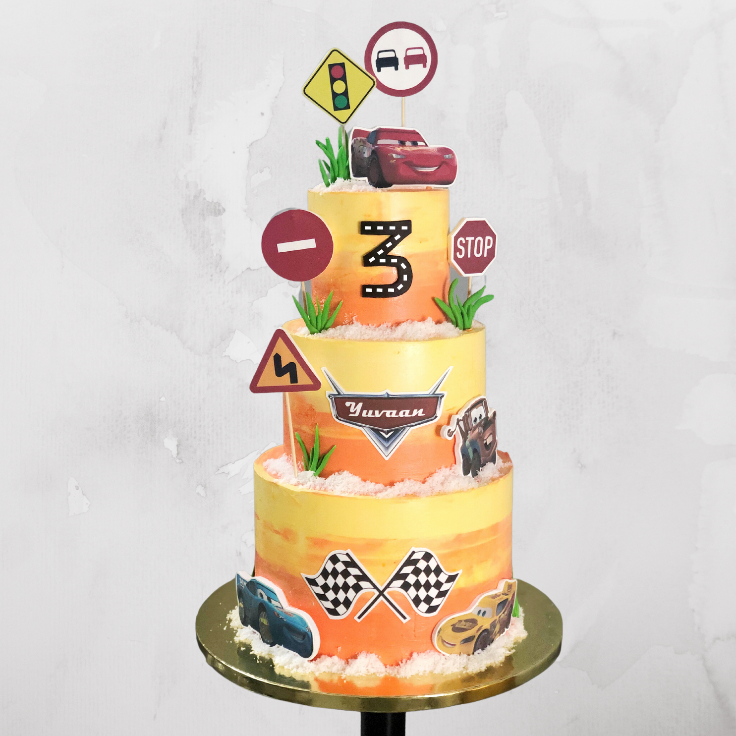Cars Theme Cake ? 3 Tier